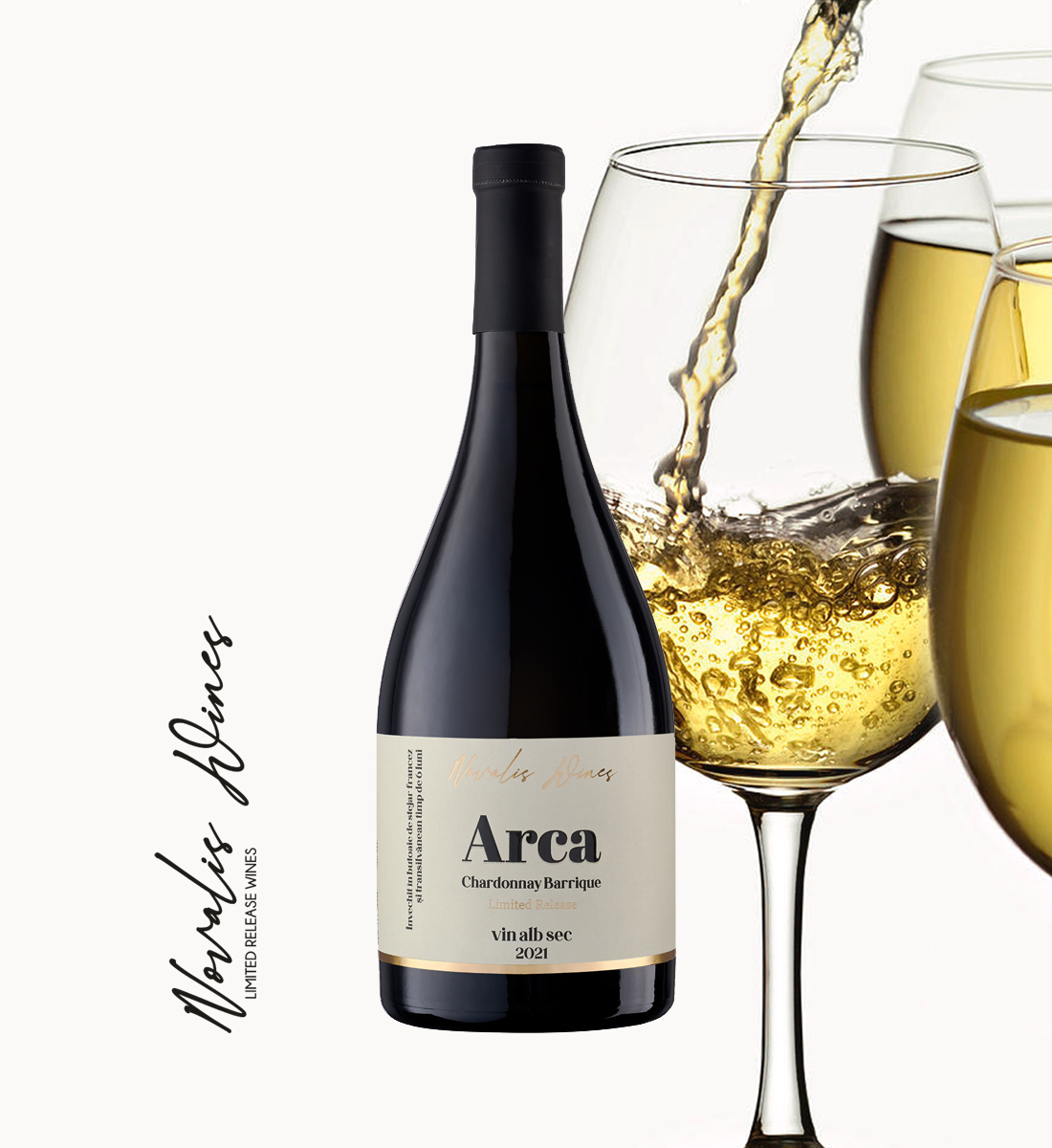 Novalis Wines ARCA Chardonnay Barrique - Vin Sec Alb - Romania - 0.75L